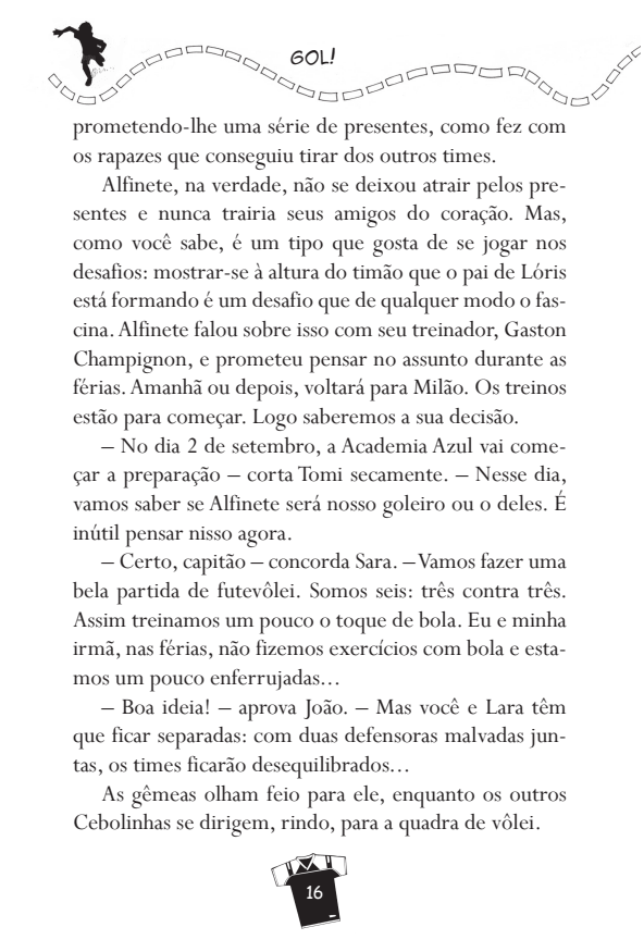 Gol 16 - A Decisão de Alfinete - Editora Fundamento livro_infantil