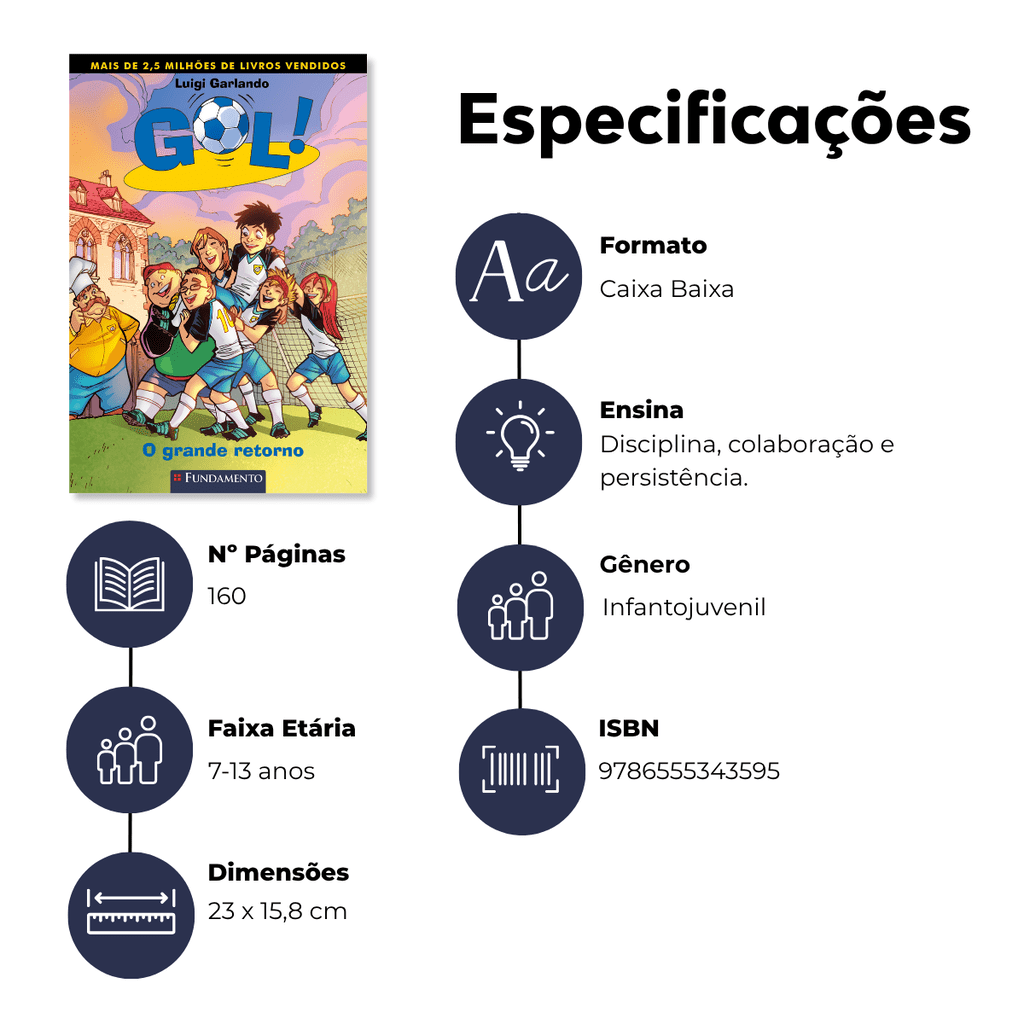 Gol 9 - O Grande Retorno - Editora Fundamento livro_infantil