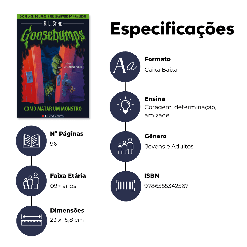 Goosebumps - Como Matar Um Monstro - Editora Fundamento livro_infantil