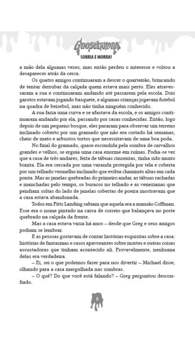 Goosebumps - Sorria e Morra - Editora Fundamento livro_infantil