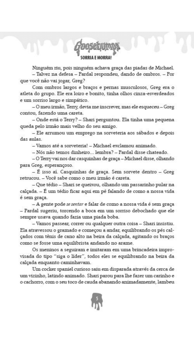 Goosebumps - Sorria e Morra - Editora Fundamento livro_infantil