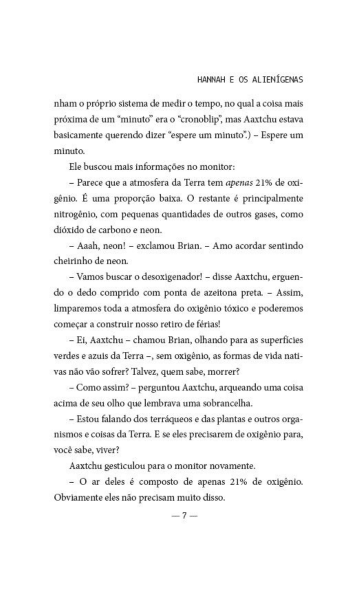 Hannah Salva o Mundo 1 - Hannah e Os Alienígenas - Editora Fundamento livro_infantil