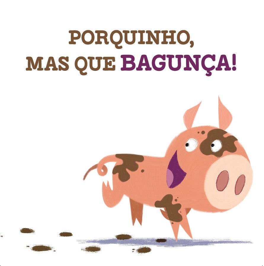 Hello Genius - o Porquinho Toma Banho - Editora Fundamento livro_infantil