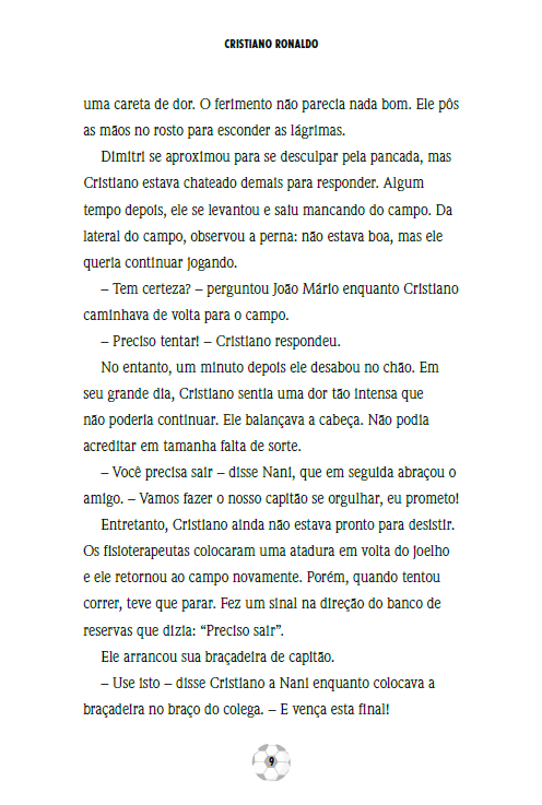 Heróis do Futebol: Os Segredos de Cristiano Ronaldo - Editora Fundamento livro_infantil