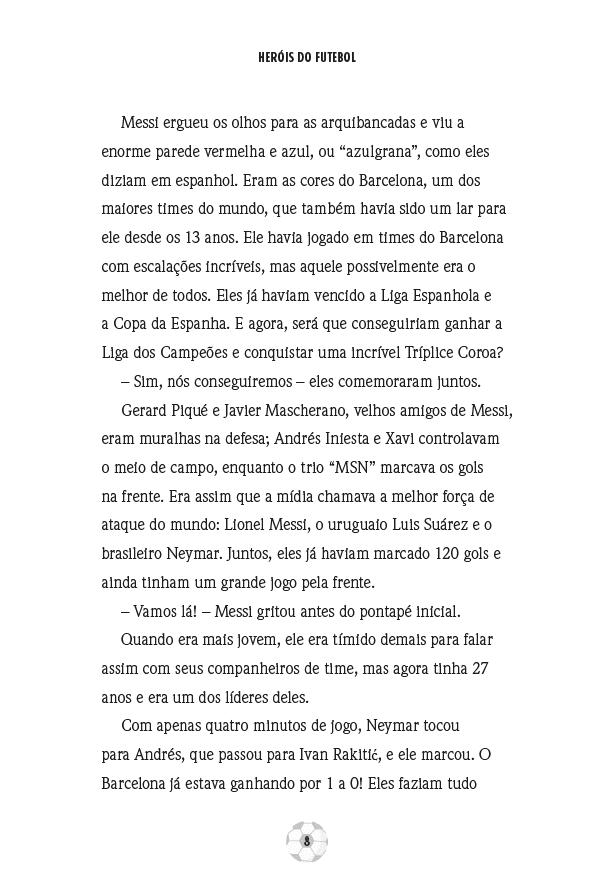 Heróis do Futebol: Os Segredos de Messi - Editora Fundamento livro_infantil