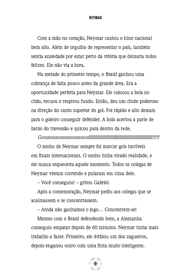 Heróis do Futebol: Os Segredos de Neymar - Editora Fundamento livro_infantil