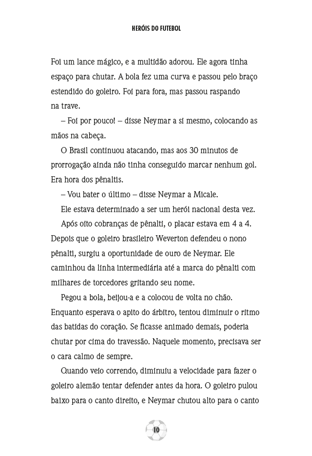 Heróis do Futebol: Os Segredos de Neymar - Editora Fundamento livro_infantil