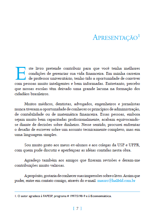 Investimentos - 3ª Edição