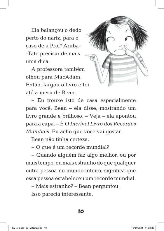 Ivy + Bean 03 - O Livro dos Recordes - Editora Fundamento livro_infantil