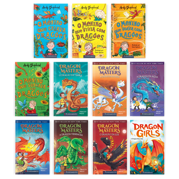 Kit 11 Livros Infantis de Dragões - Editora Fundamento livro_infantil