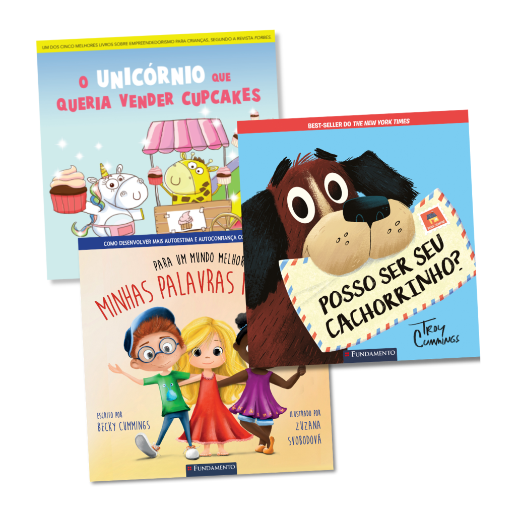 Kit 3 Livros Infantis para Crianças de 3 - 6 Anos - Editora Fundamento livro_infantil
