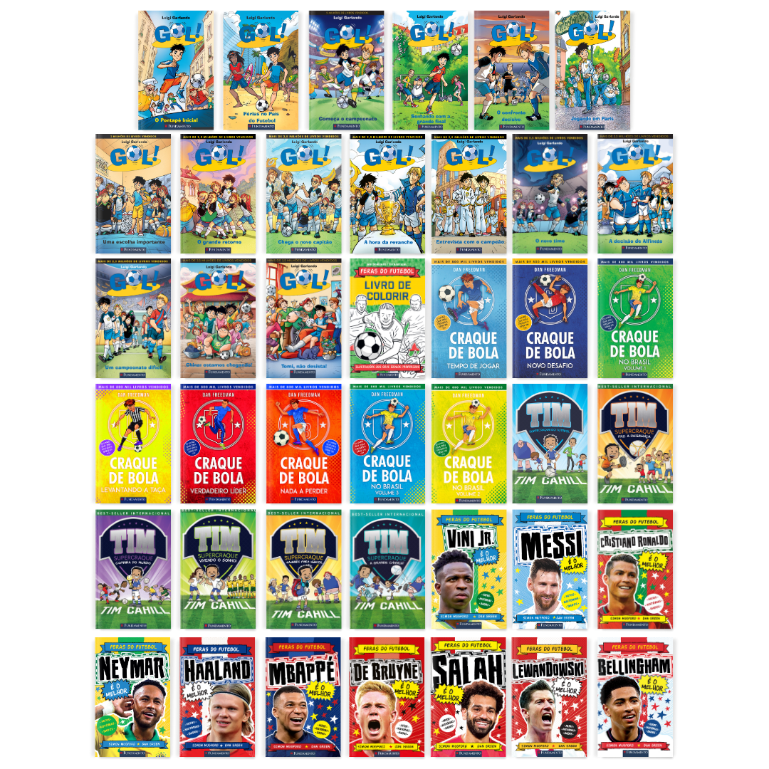 Kit 41 Livros de Futebol - Editora Fundamento livro_infantil