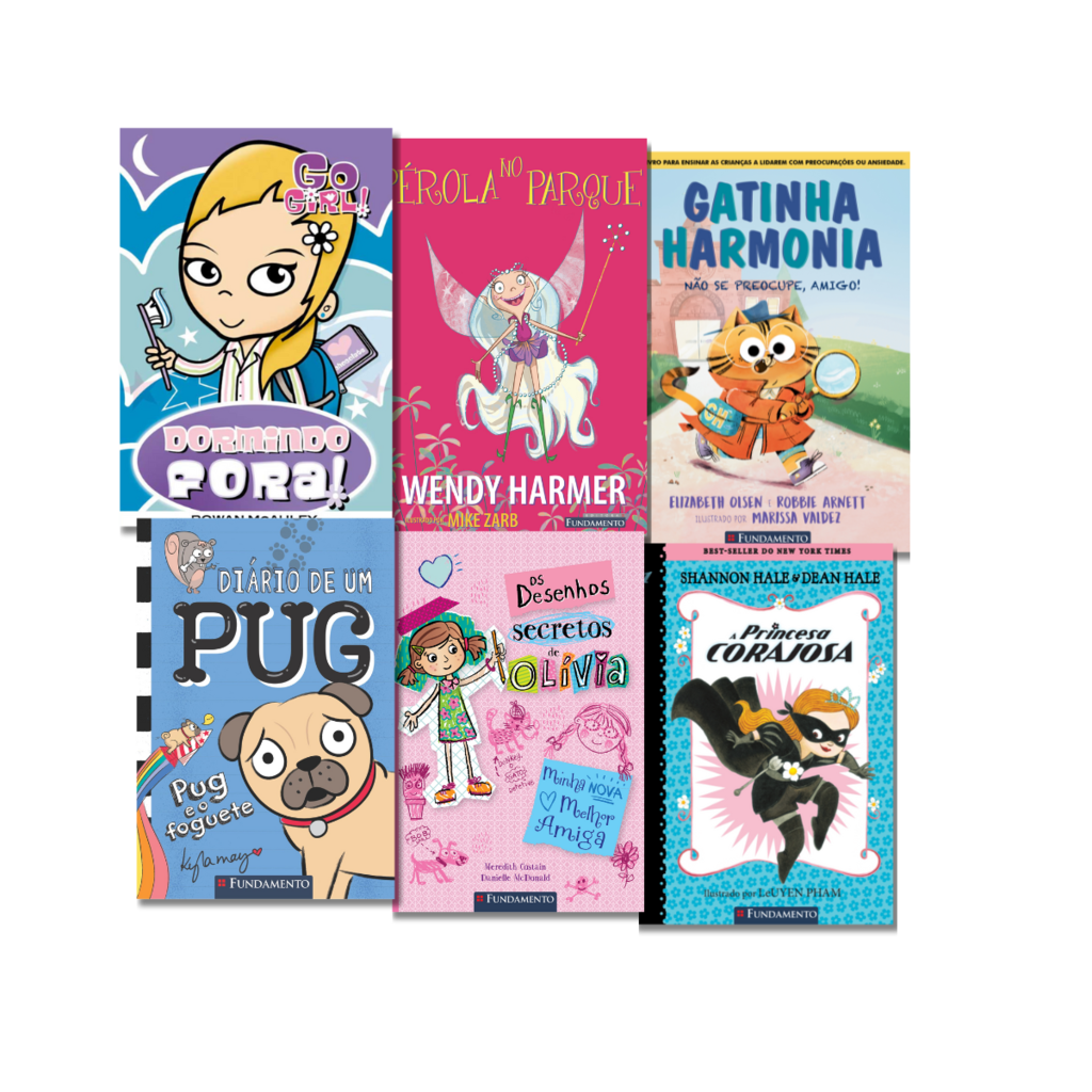 Kit Best-Sellers Fundamento - 6 Livros (Meninas 6-8 Anos)