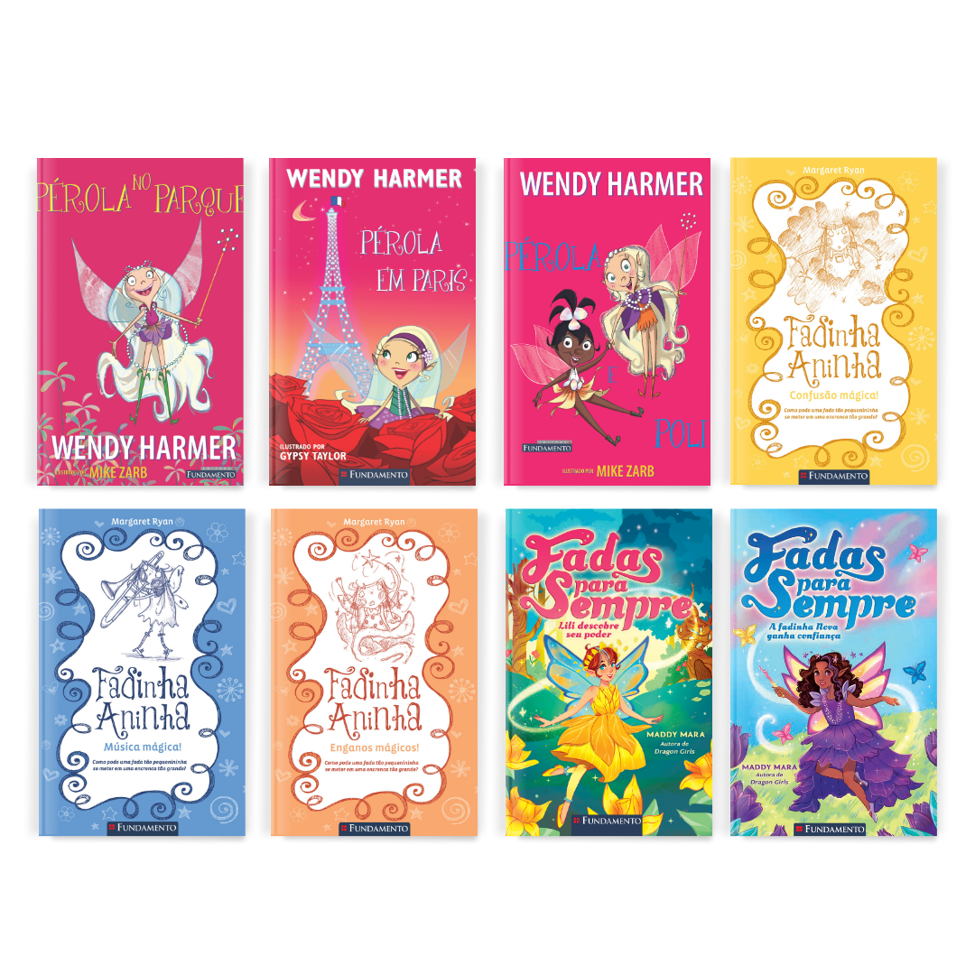 Kit 8 Livros Infantis Sobre Fadas - Editora Fundamento livro_infantil