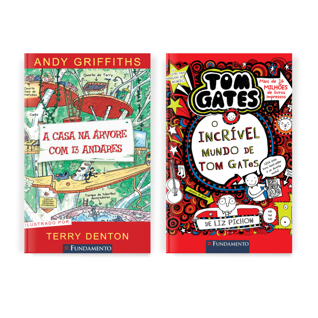 Kit: A Casa na Árvore 13 Andares + Tom Gates - Editora Fundamento livro_infantil