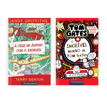 Kit: A Casa na Árvore 13 Andares + Tom Gates - Editora Fundamento livro_infantil