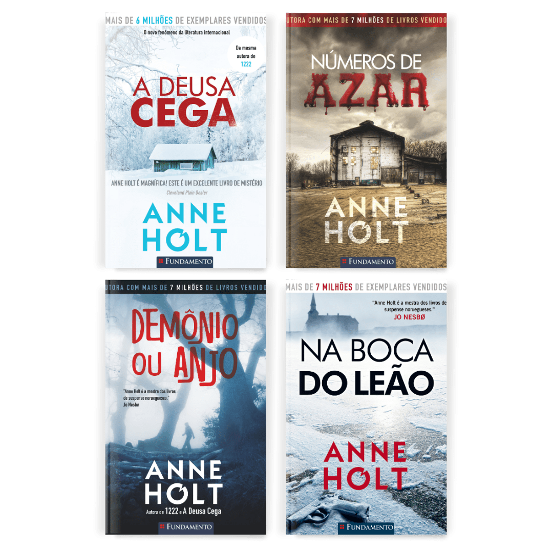 Kit Anne Holt - 4 Livros - Editora Fundamento livro_infantil