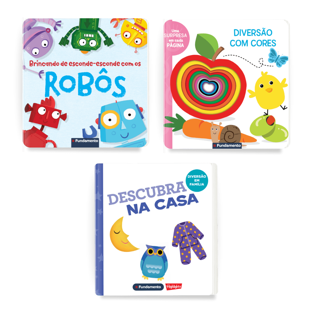 Kit Aprendendo Cores - 3 Livros para Bebês - Editora Fundamento livro_infantil
