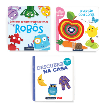 Kit Aprendendo Cores - 3 Livros para Bebês - Editora Fundamento livro_infantil