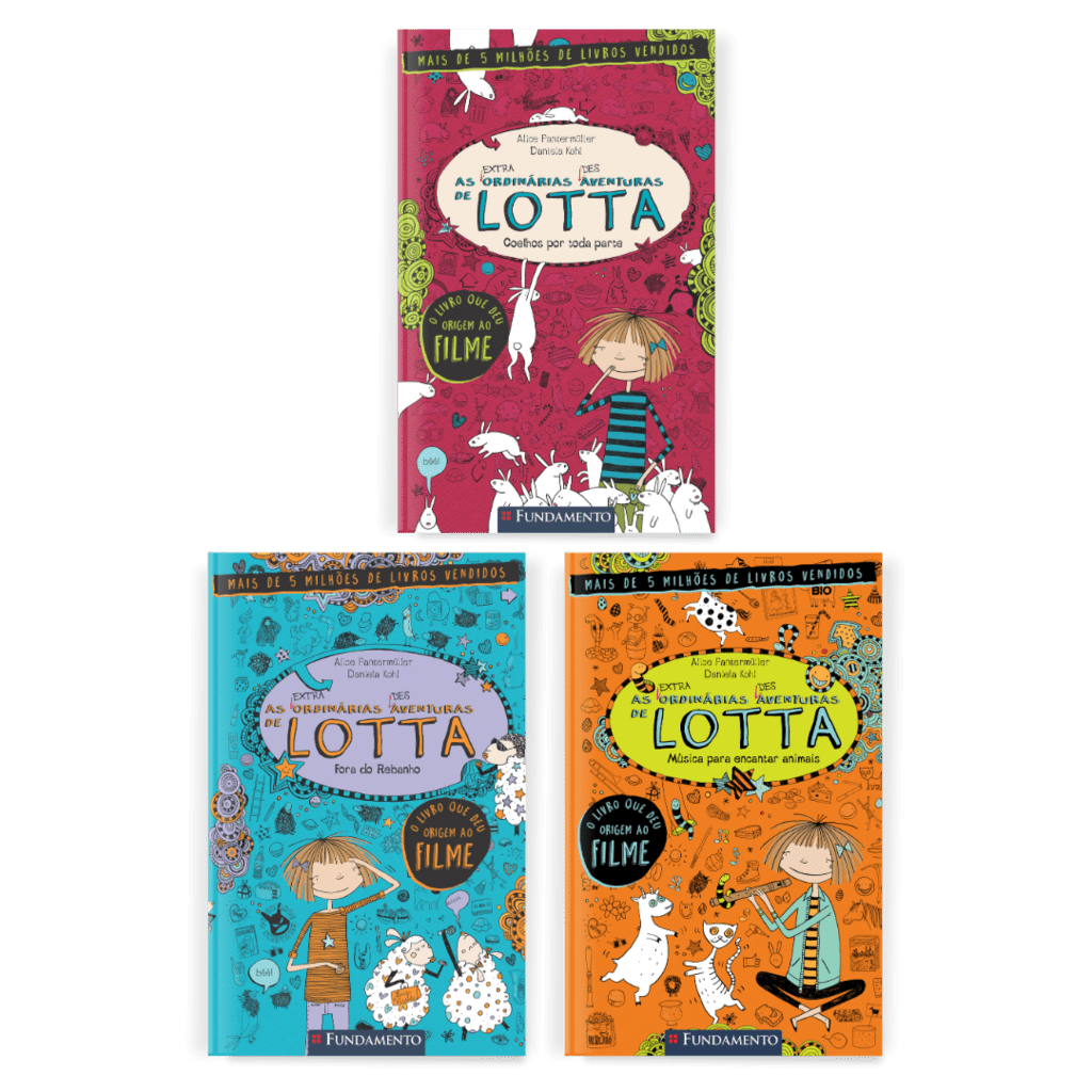 Kit As (Extra)Ordinárias (Des)Aventuras de Lotta - 3 Livros (1 ao 3) - Editora Fundamento livro_infantil
