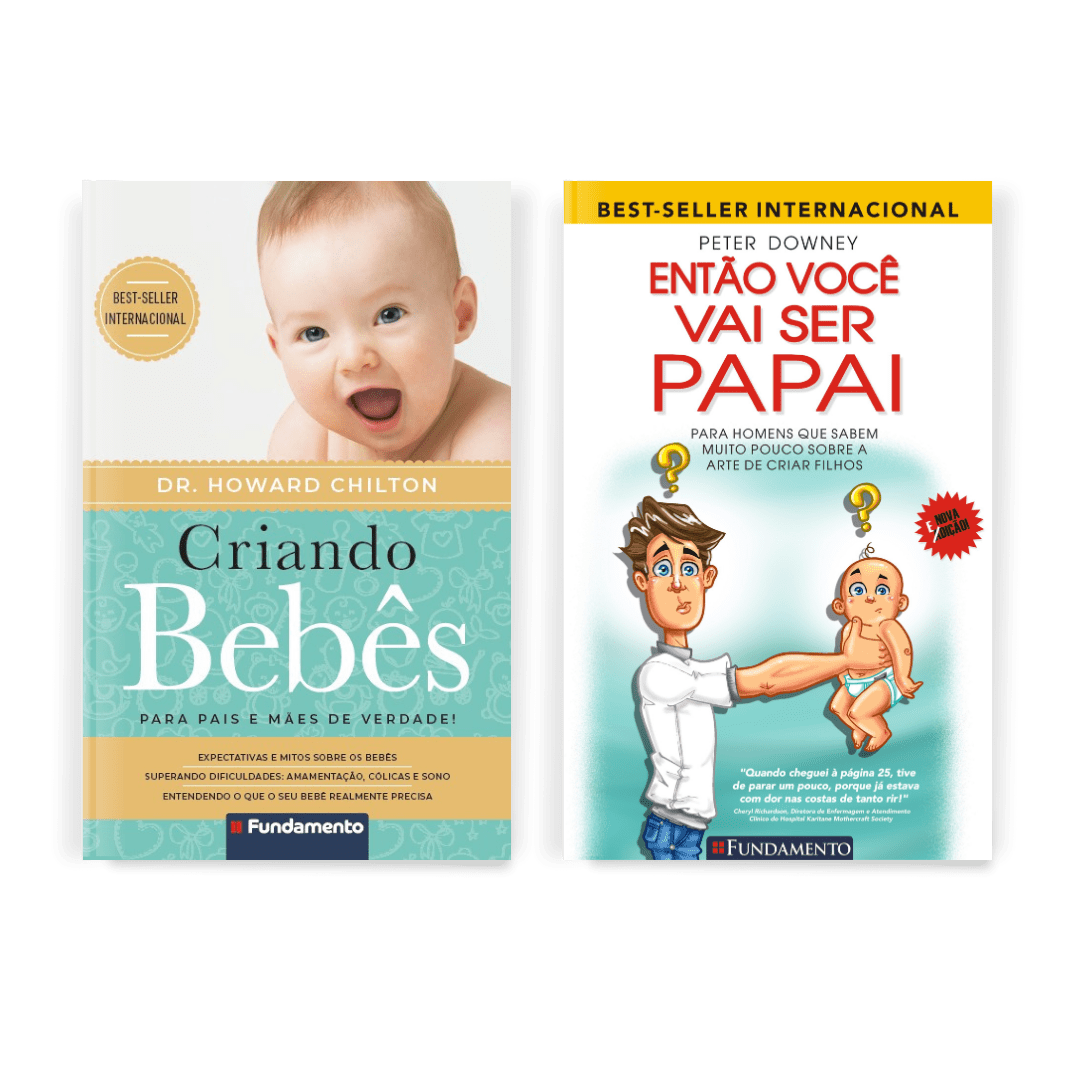 Kit Bebês Mais Felizes e Mais Saudáveis - 2 Livros - Editora Fundamento livro_infantil