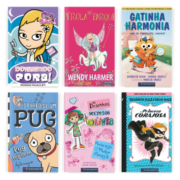 Kit Best - Sellers Fundamento - 6 Livros (Meninas 6 - 8 Anos) - Editora Fundamento livro_infantil