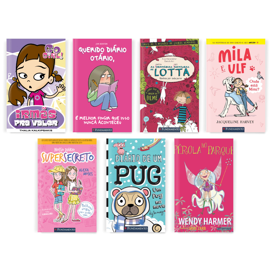 Kit Best - Sellers Fundamento - 7 Livros (Meninas 7 - 11 Anos) - Editora Fundamento livro_infantil