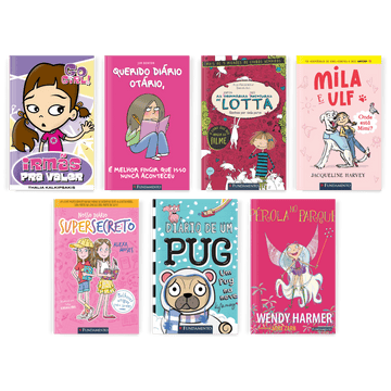 Kit Best - Sellers Fundamento - 7 Livros (Meninas 7 - 11 Anos) - Editora Fundamento livro_infantil