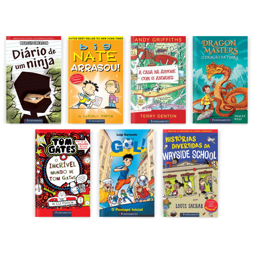 Kit Best - Sellers Fundamento - 7 Livros (Meninos 9 - 12 Anos) - Editora Fundamento livro_infantil