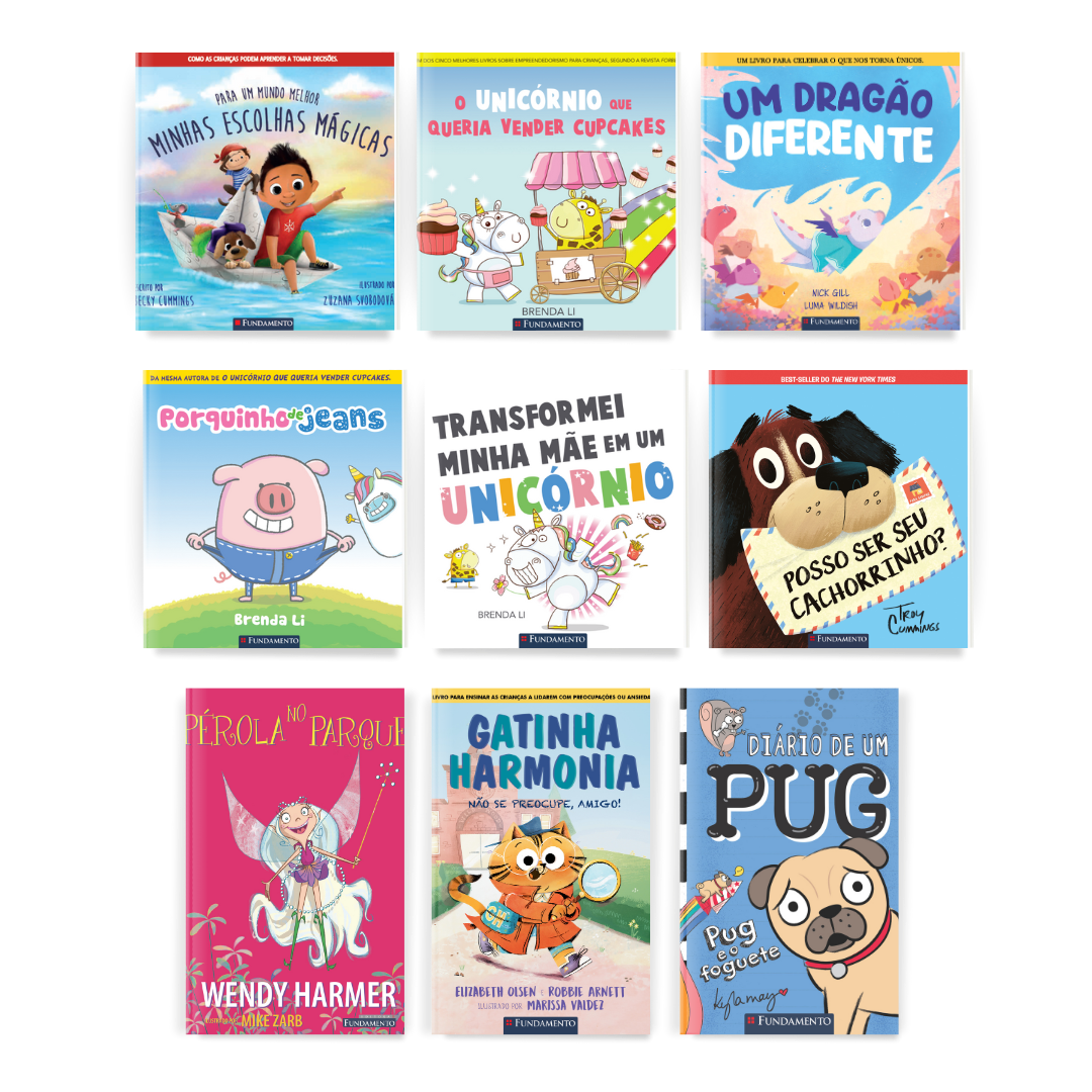 Kit Best - Sellers Fundamento - 9 Livros (Meninas 3 - 7 Anos) - Editora Fundamento livro_infantil