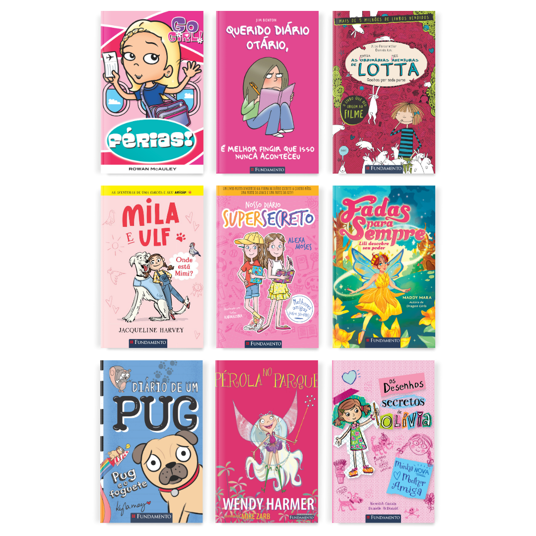 Kit Best - Sellers Fundamento - 9 Livros (Meninas 7 - 11 Anos) - Editora Fundamento livro_infantil