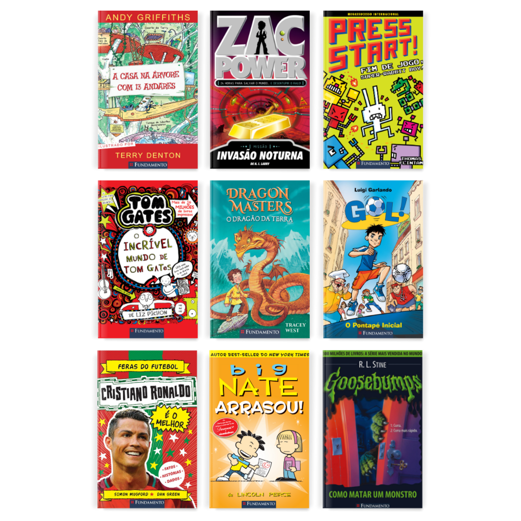 Kit Best - Sellers Fundamento - 9 Livros (Meninos 9 - 12 Anos) - Editora Fundamento livro_infantil