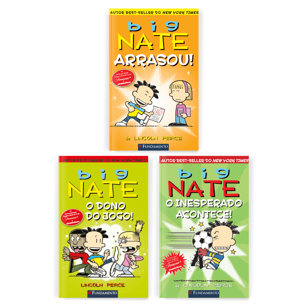 Kit Big Nate - 3 Livros (1 ao 3) - Editora Fundamento livro_infantil