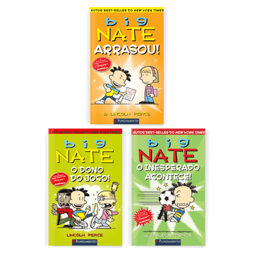 Kit Big Nate - 3 Livros (1 ao 3) - Editora Fundamento livro_infantil