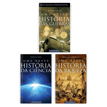 Kit Breve História - 3 Livros (Guerras, Riquezas e Ciência) - Editora Fundamento livro_infantil