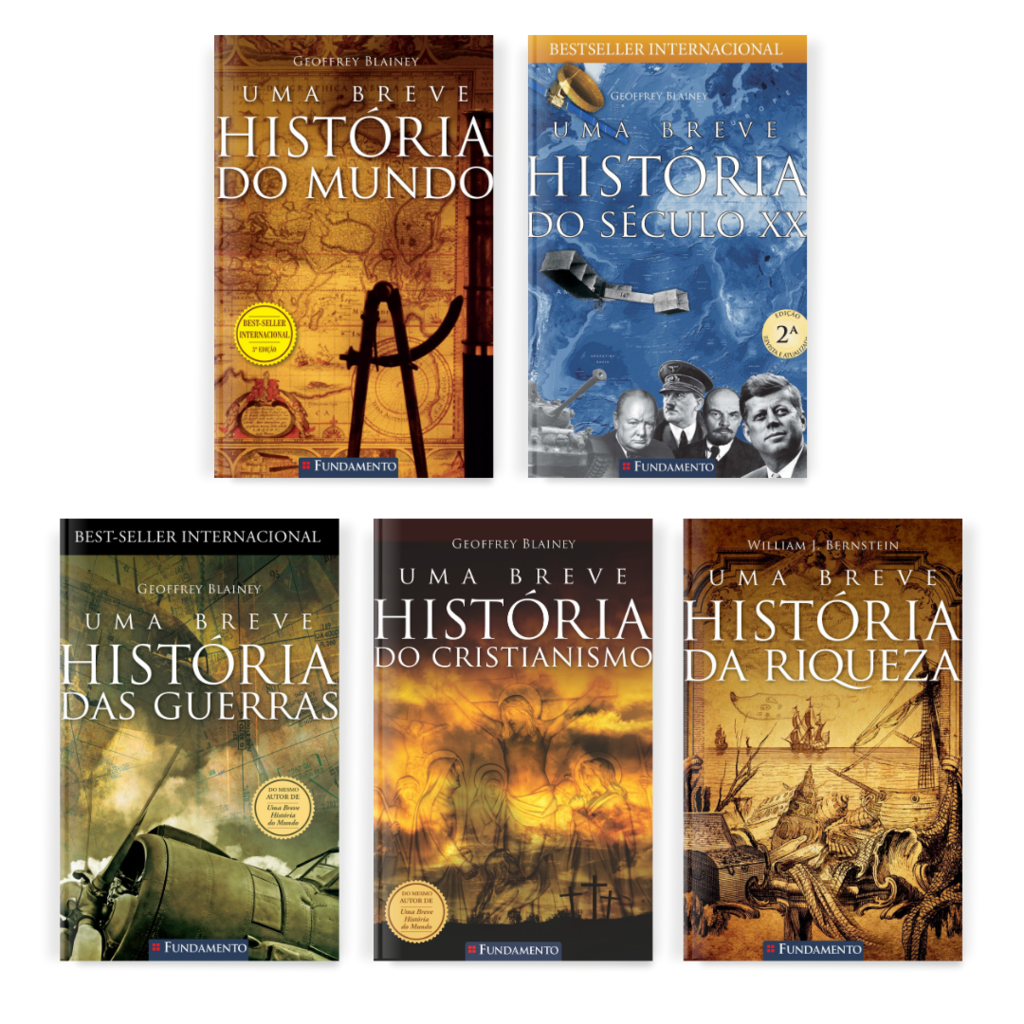 Kit Breve História - 5 Livros (Mundo, Século, Guerras, Riqueza, Cristianismo) - Editora Fundamento livro_infantil
