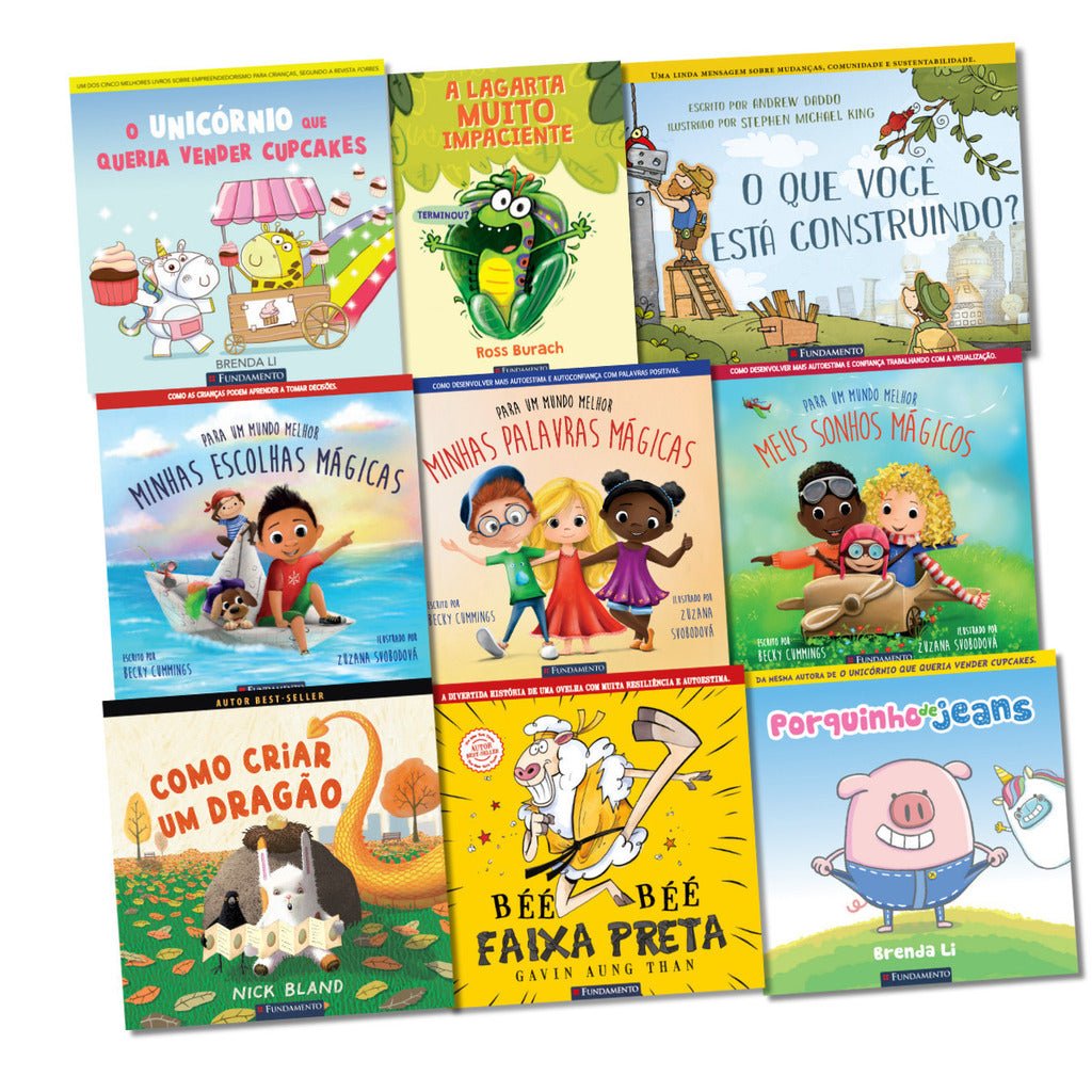 Kit Como Criar Filhos Fortes e Mais Felizes (9 Livros Infantis para 3 - 6 Anos - Picture Books) - Editora Fundamento livro_infantil