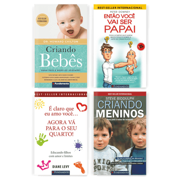 Kit Como Criar Filhos Meninos - 4 Livros - Editora Fundamento livro_infantil