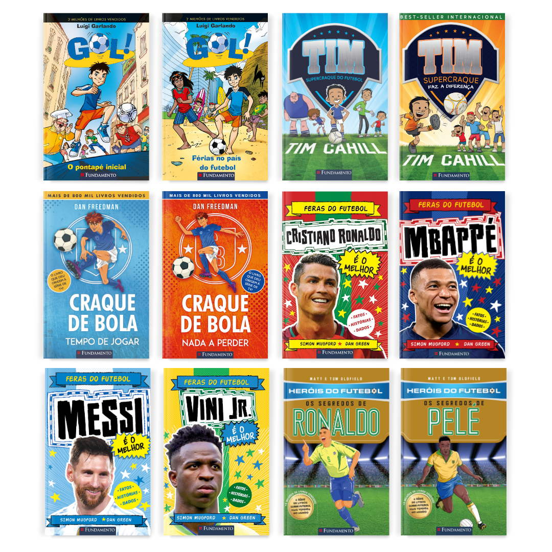 Kit Copa do Mundo - 12 Livros Infantis de Futebol - Editora Fundamento livro_infantil
