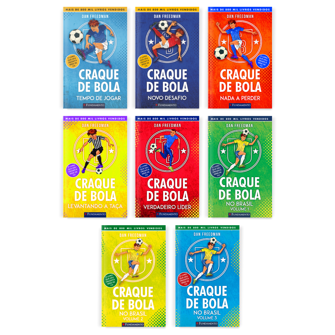 Kit Craque de Bola Coleção Completa - 8 Livros - Editora Fundamento livro_infantil