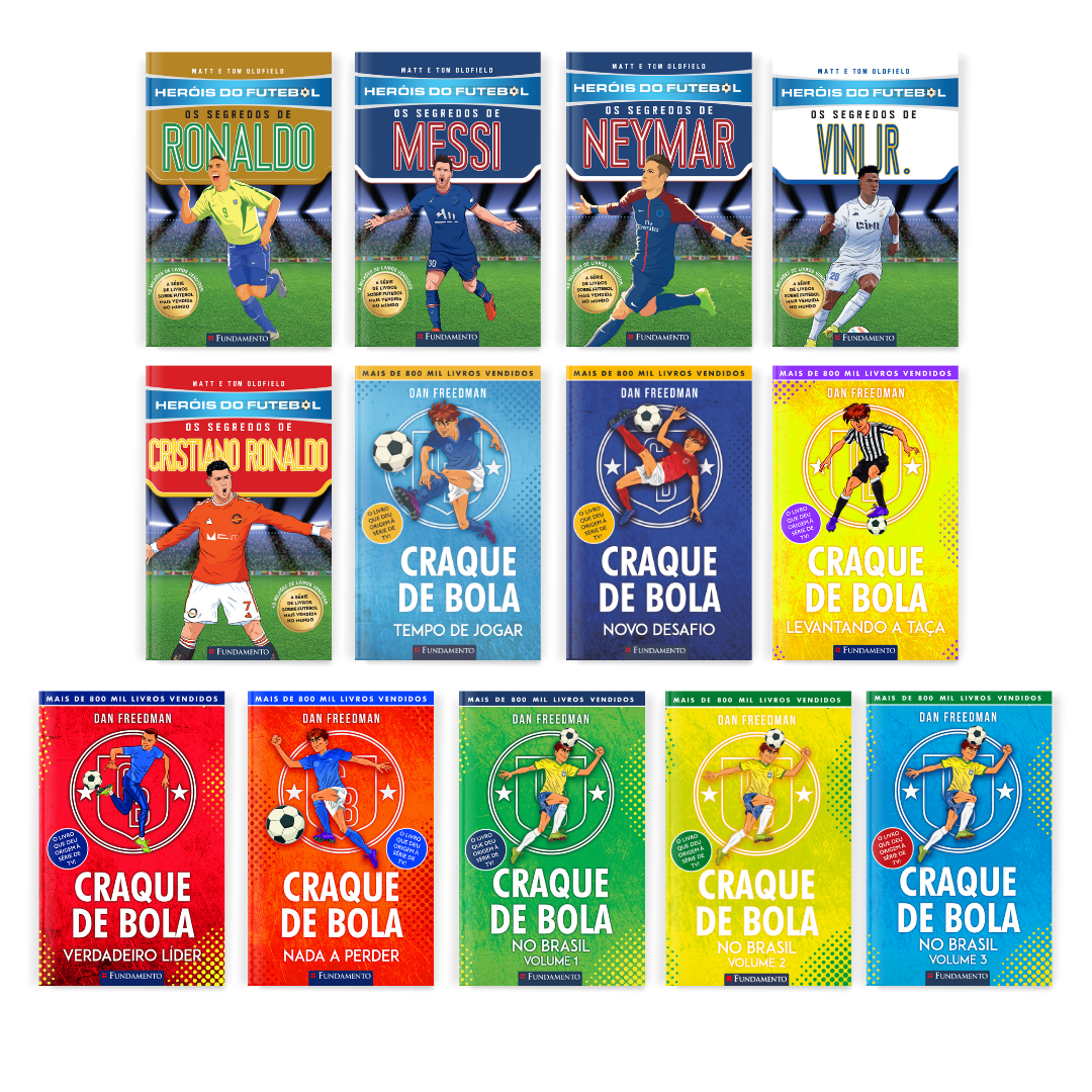 Kit Craque de Bola + Heróis do Futebol - Editora Fundamento livro_infantil