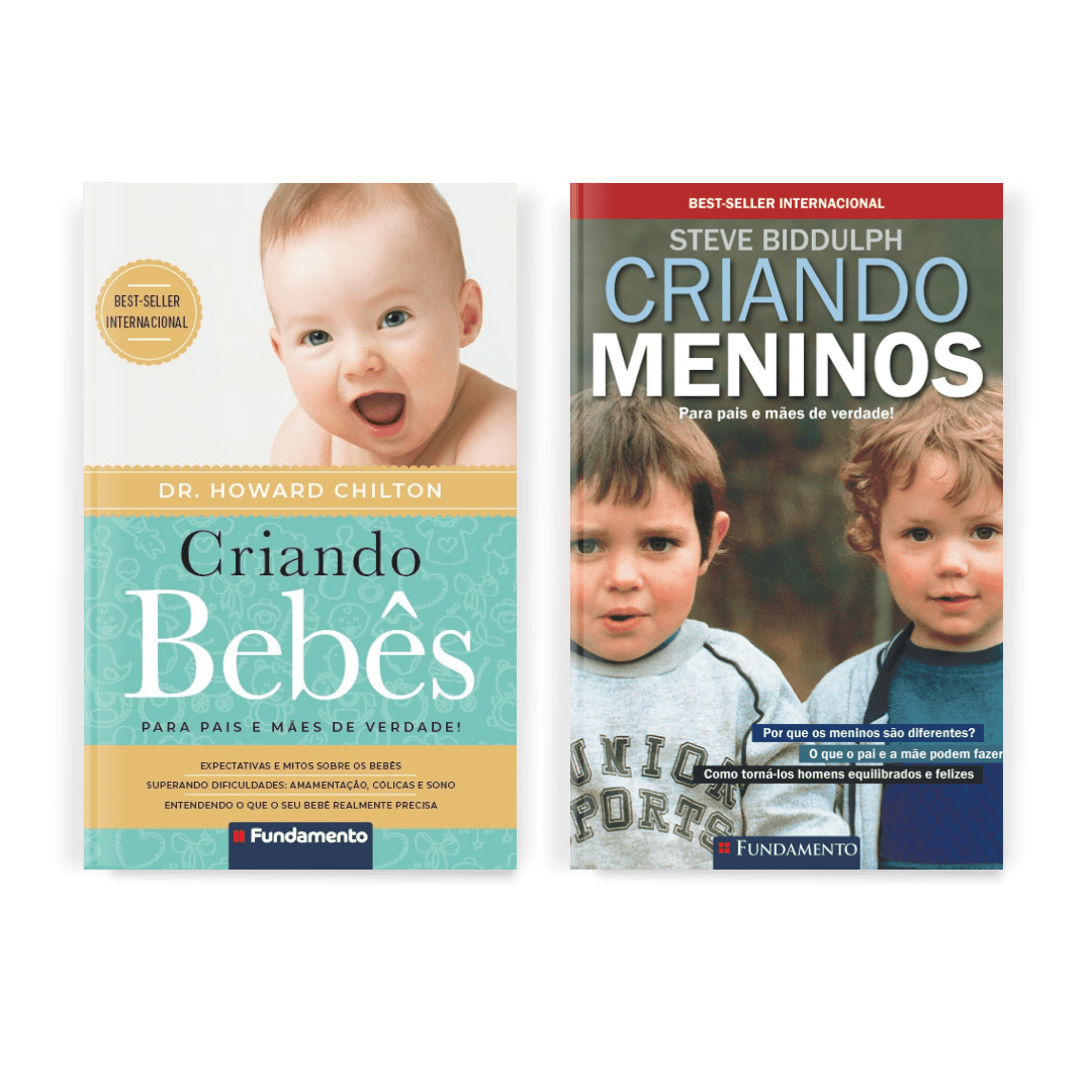 Kit Criando Meninos + Criando Bebês - Editora Fundamento livro_infantil