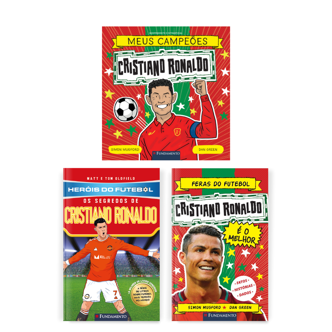 Kit Cristiano Ronaldo - 3 Livros - Editora Fundamento livro_infantil