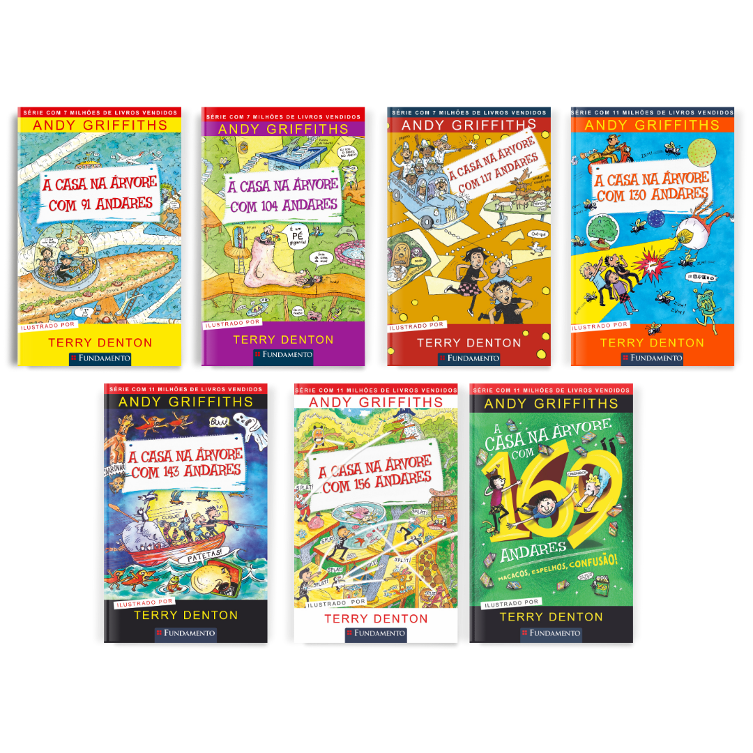 Kit de Livros: a Casa na Árvore - Volumes 07 a 13 - Editora Fundamento livro_infantil
