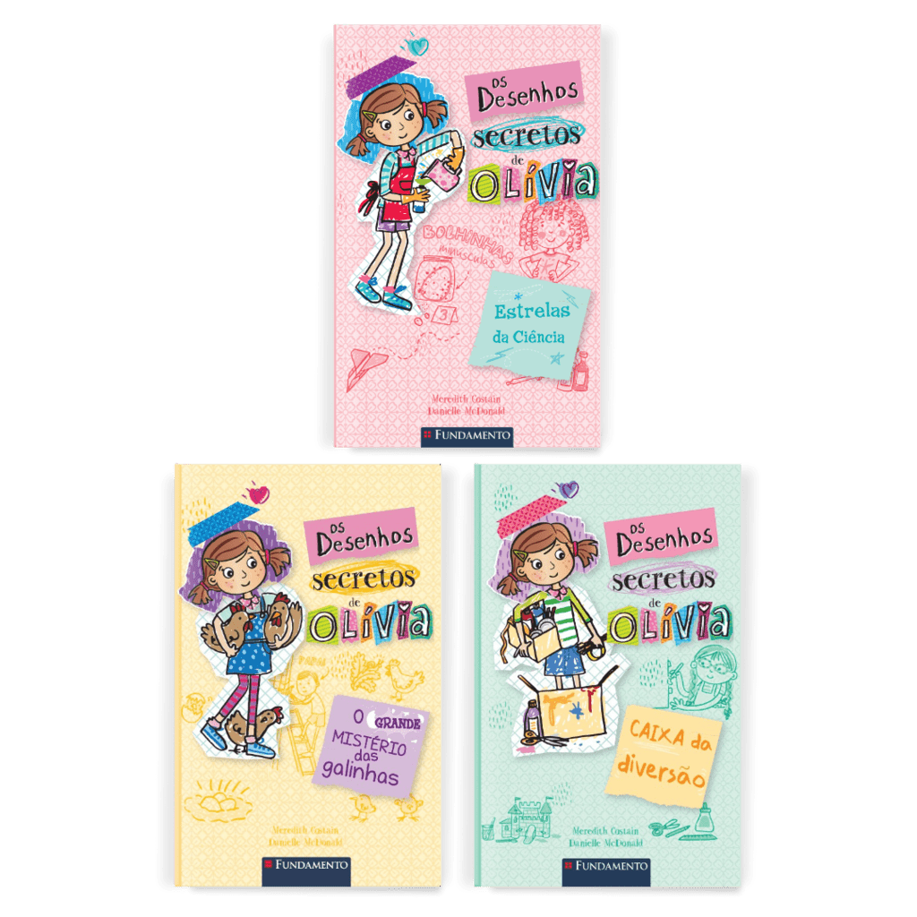 Kit Desenhos Secretos de Olivia - 3 Livros (4 ao 6) - Editora Fundamento livro_infantil