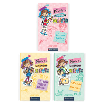 Kit Desenhos Secretos de Olivia - 3 Livros (4 ao 6) - Editora Fundamento livro_infantil