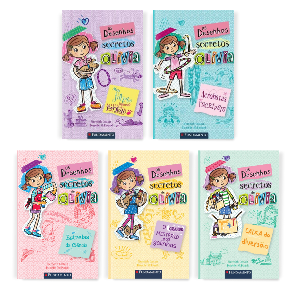 Kit Desenhos Secretos de Olívia - 5 Livros (2 ao 6) - Editora Fundamento livro_infantil