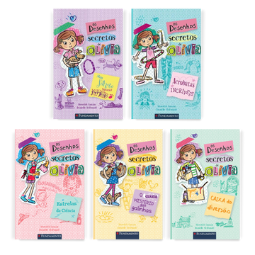 Kit Desenhos Secretos de Olívia - 5 Livros (2 ao 6) - Editora Fundamento livro_infantil