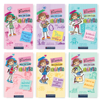 Kit Desenhos Secretos de Olívia - 6 Livros (1 ao 6) - Editora Fundamento livro_infantil