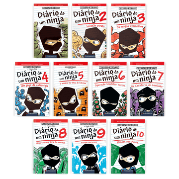 Kit Diário de Um Ninja - 10 Livros (1 ao 10) - Editora Fundamento livro_infantil